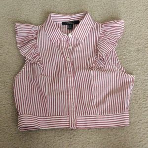 Cropped Collared Blouse